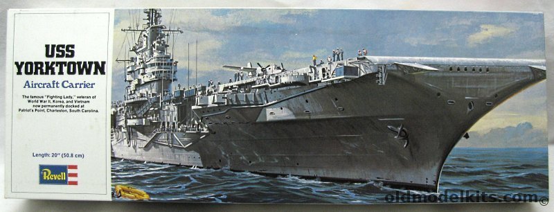 Revell 1/547 CV-10 USS Yorktown Angled Deck Carrier, H446 plastic model kit